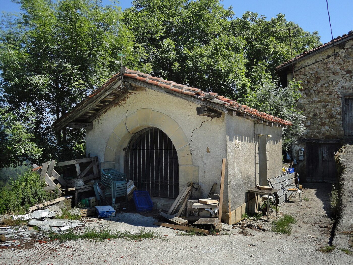 Iruetxetako ermita en Cegama